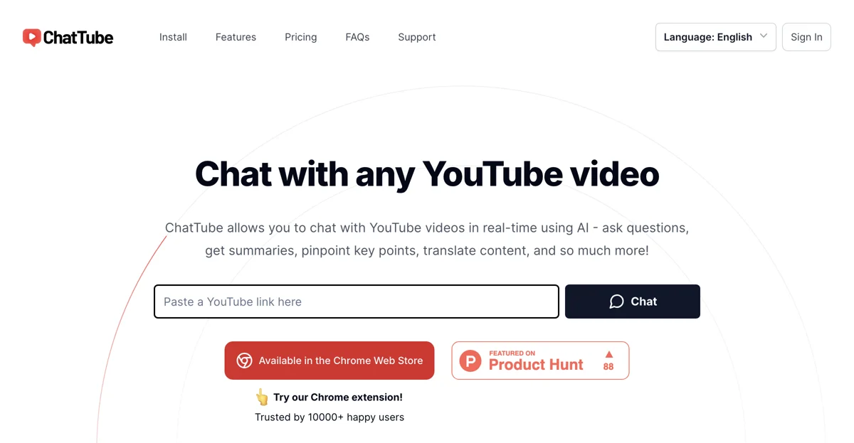 ChatTube: Engage with YouTube Videos in Real-Time