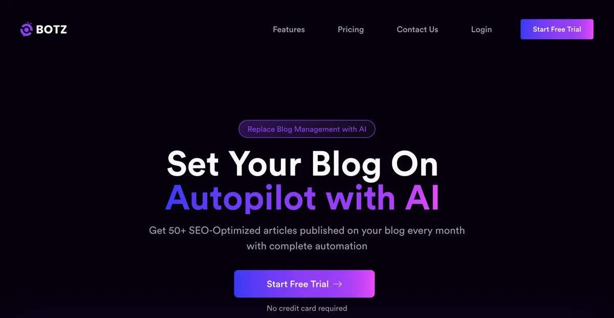 GetBotz: Automate Your Blog with 50+ SEO Articles Monthly