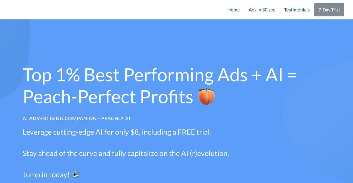 Peachly AI: The Ultimate AI Advertising Companion