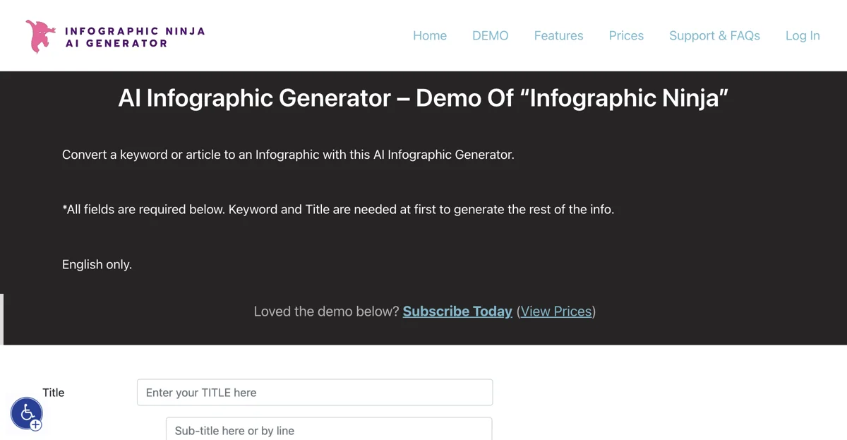 Create Stunning Infographics with Infographic Ninja - AI Tool