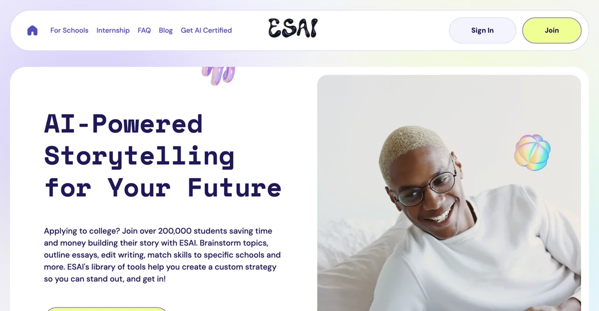 Transform Your College Application with ESAI's AI Tools