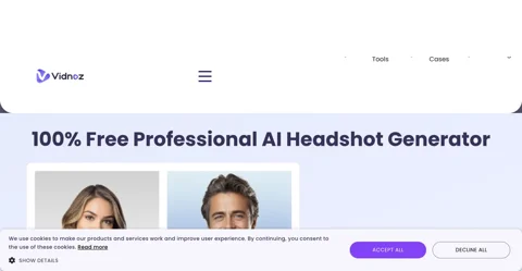 Vidnoz AI Headshot Generator