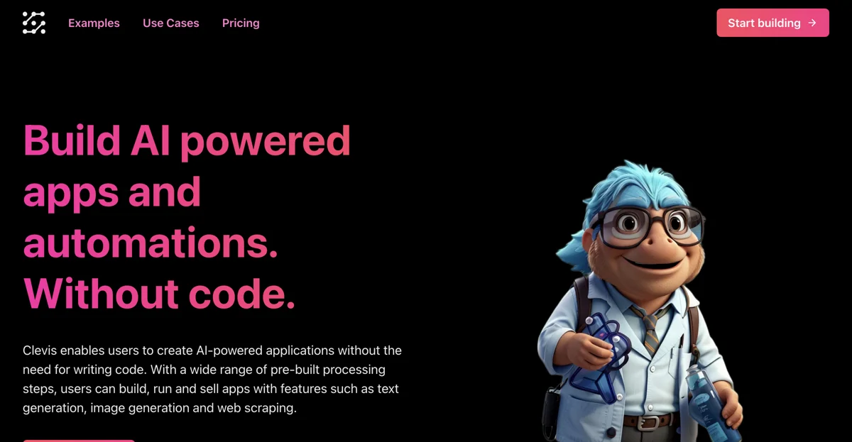 Clevis: Build AI-Powered Apps Without Code