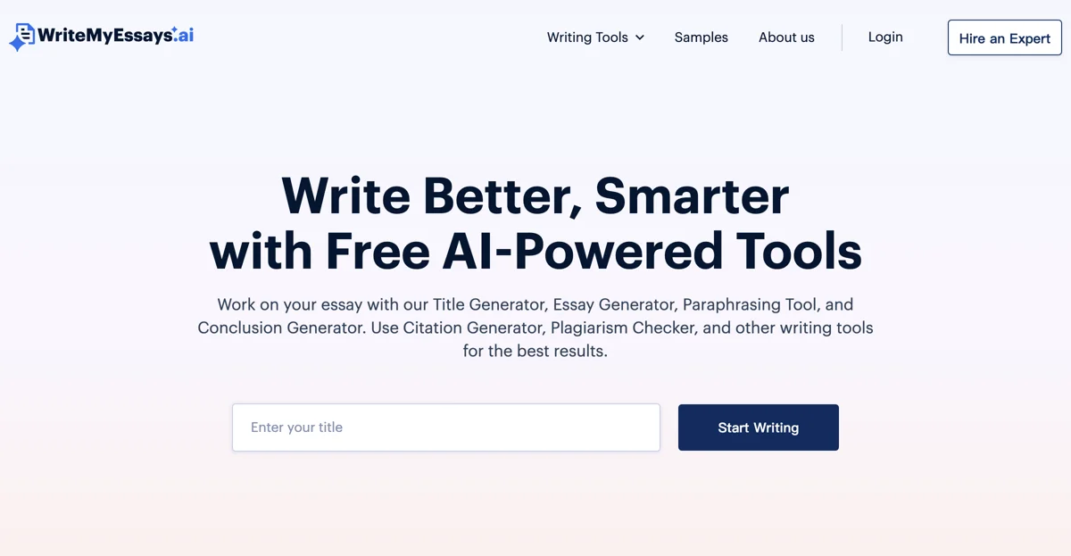 Enhance Your Writing with WriteMyEssays.ai Tools