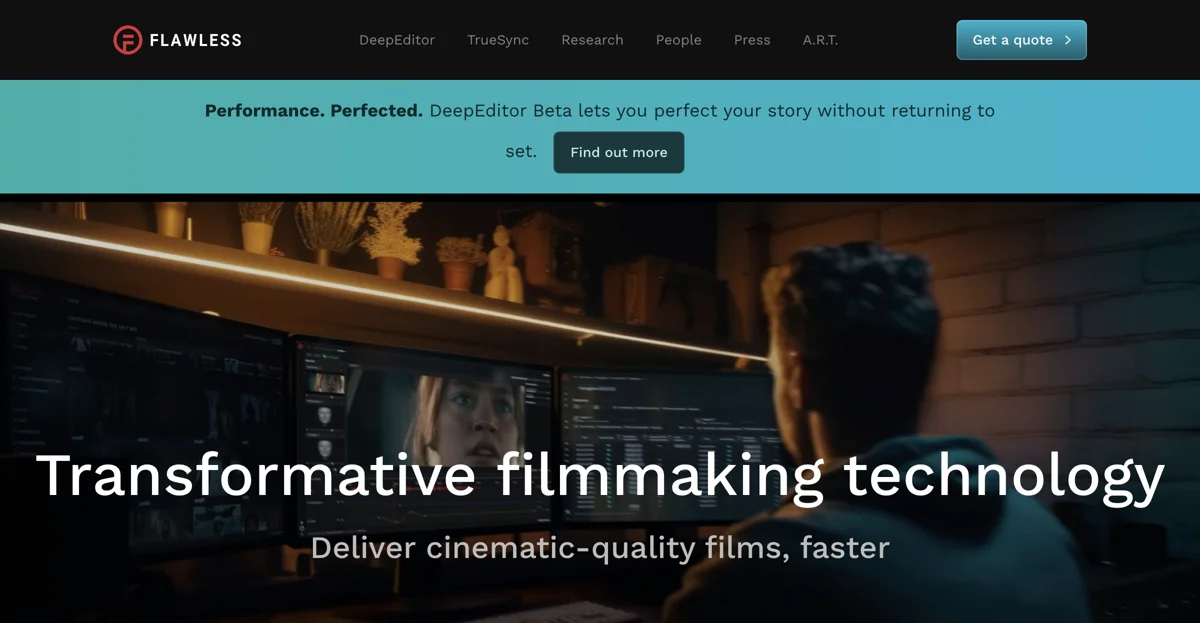 Flawless - Transformative Technology for Filmmakers and Advertisers