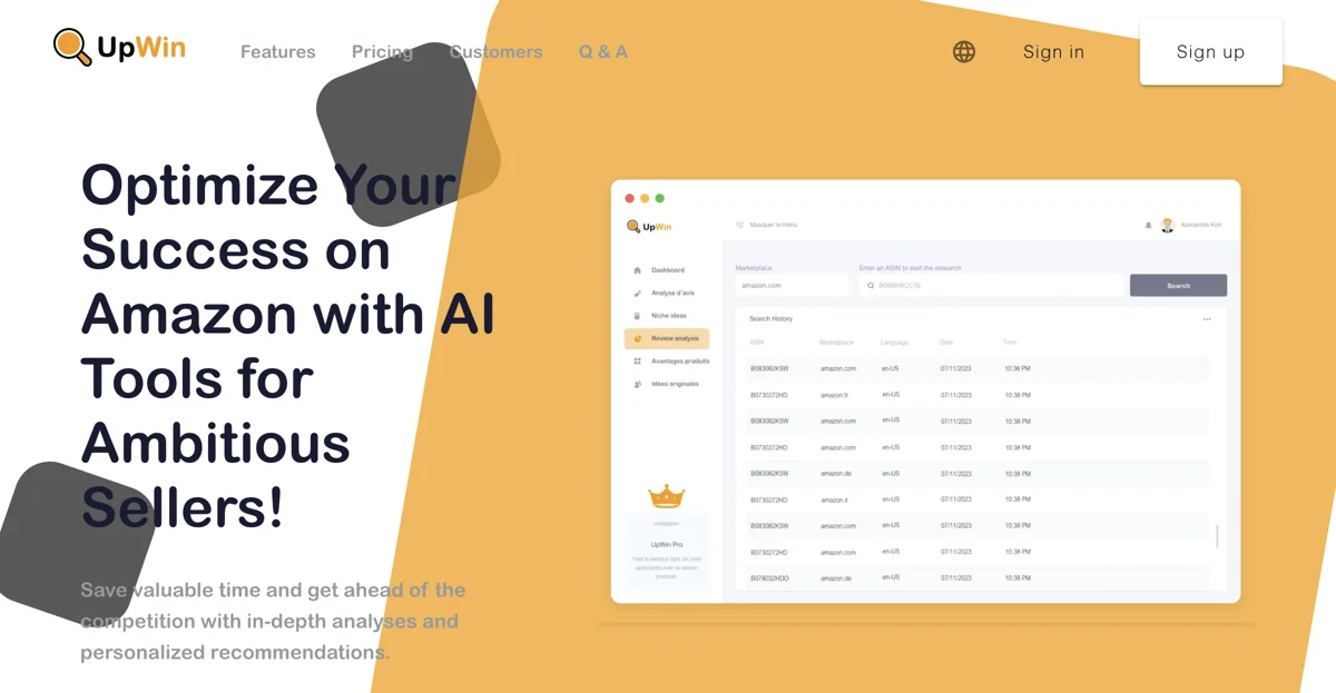 Optimize Your Success on Amazon with UpWin