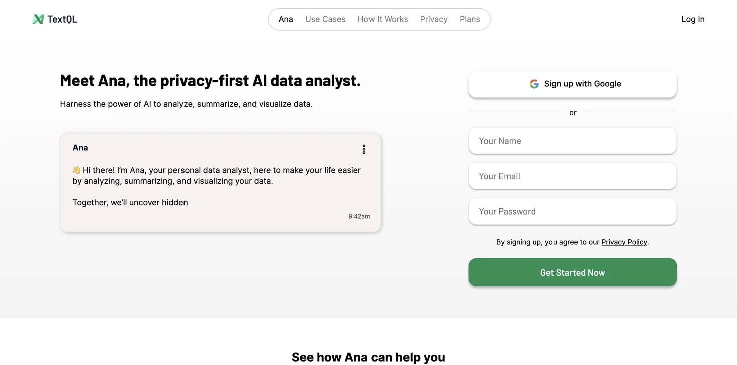 Discover Ana: Your Privacy-First AI Data Analyst