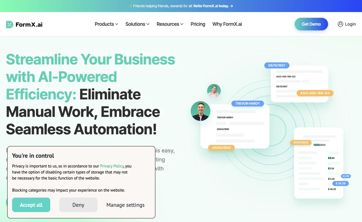 FormX.ai - Automate Data Extraction to Empower Your Business