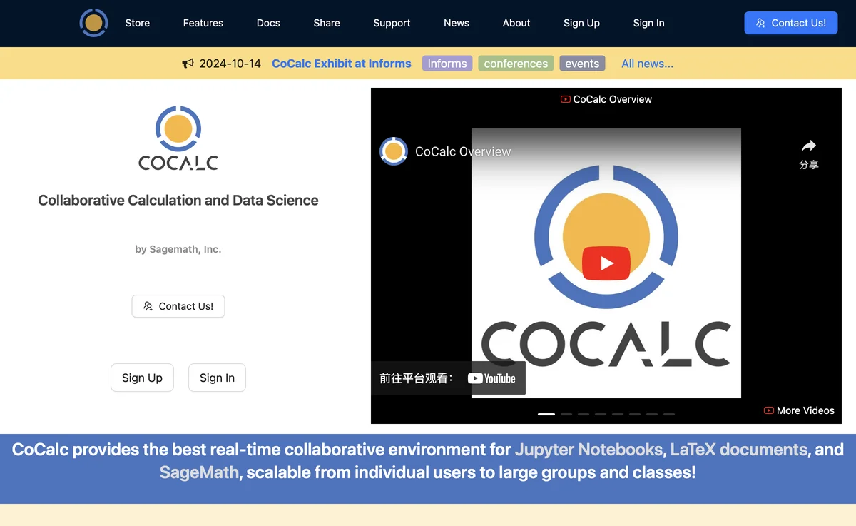 CoCalc: The Best Collaborative Tool for Data Science