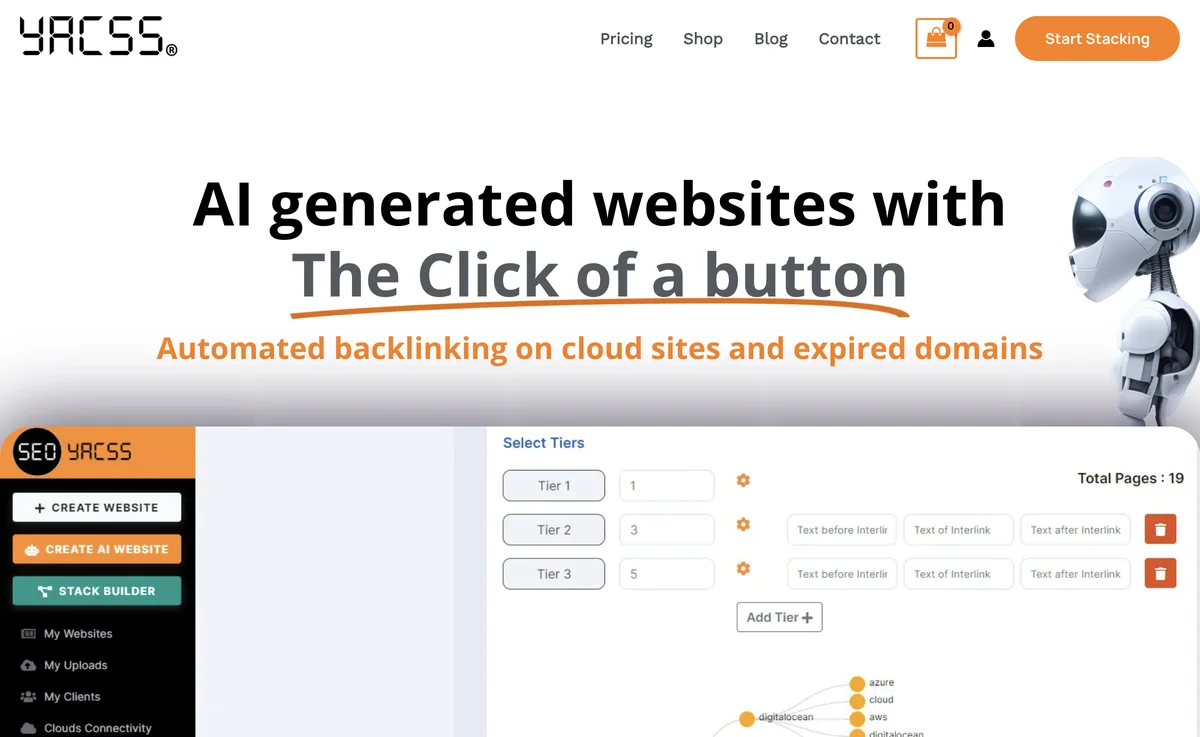 YACSS: AI Website Generator & Automated Cloud Stacking Software