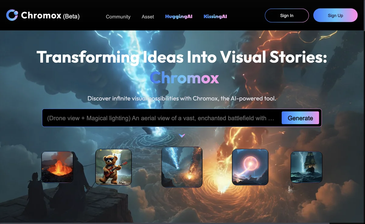 Chromox: Transform Ideas into Visual Stories with AI