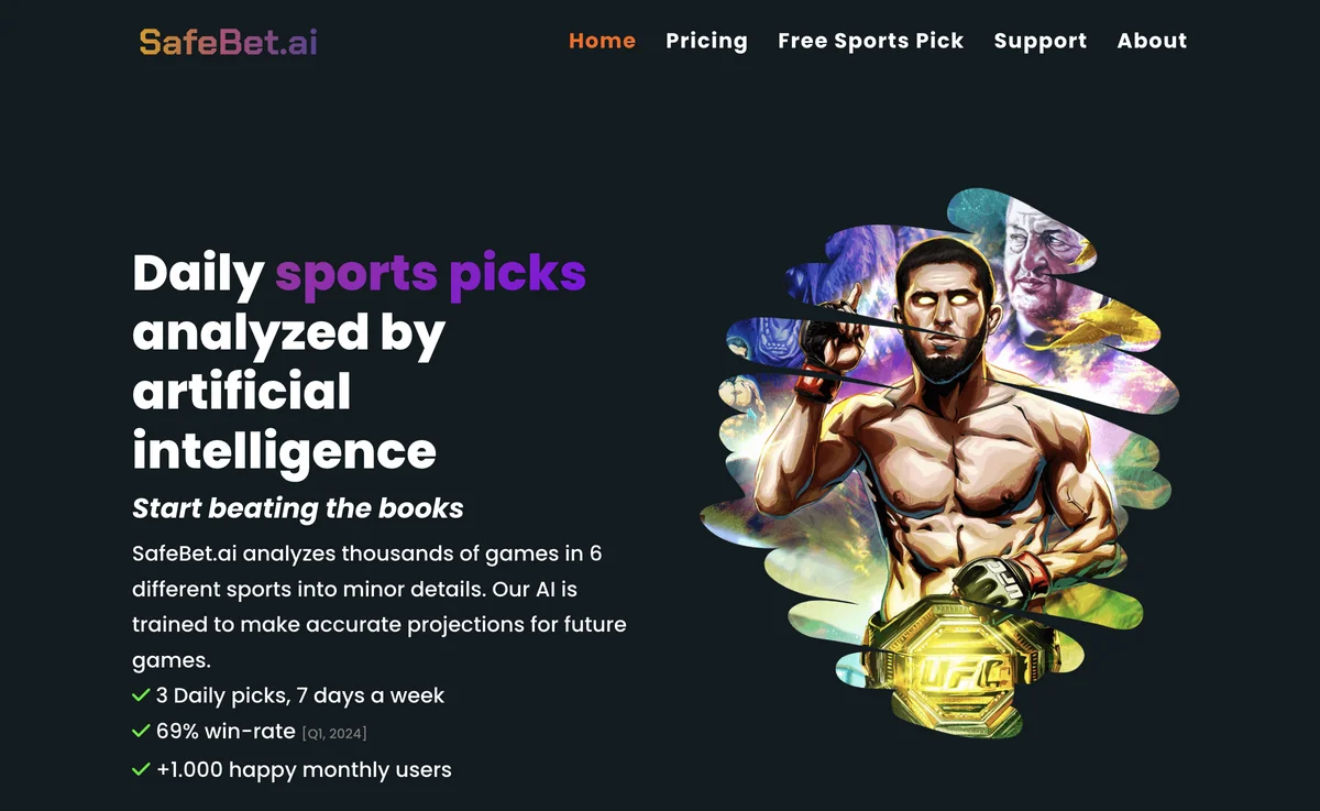 Daily AI Sports Picks by SafeBet.ai – Start Beating the Book