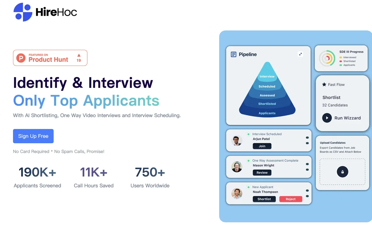 Hire Hoc: Revolutionizing Recruitment with AI Technology