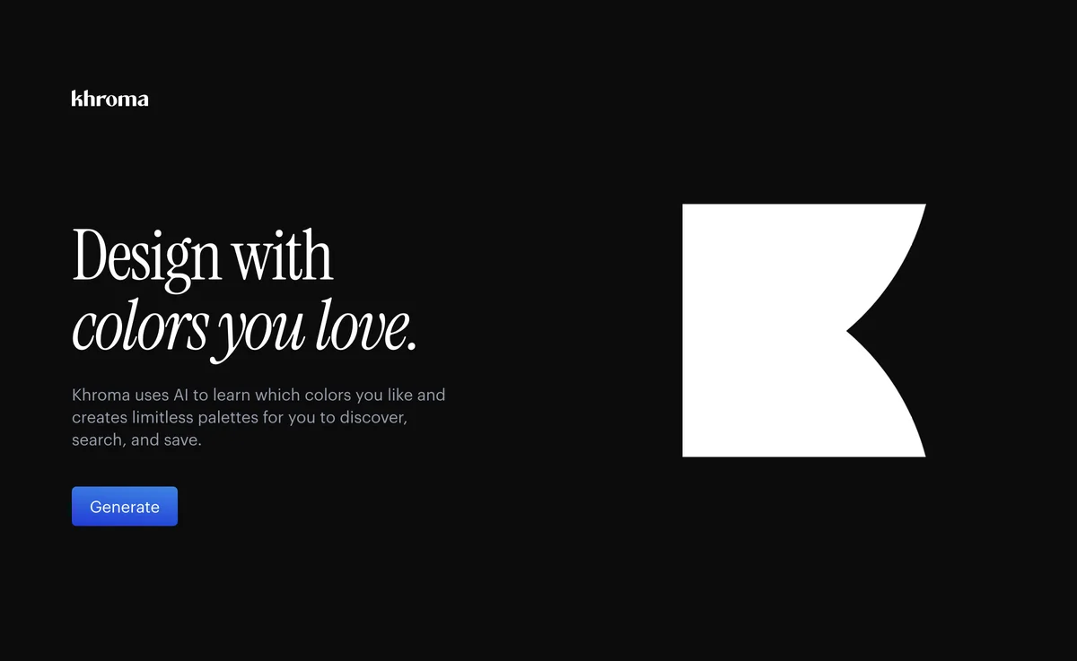 Khroma - AI Color Tool for Designers | Discover and Save Color Palettes
