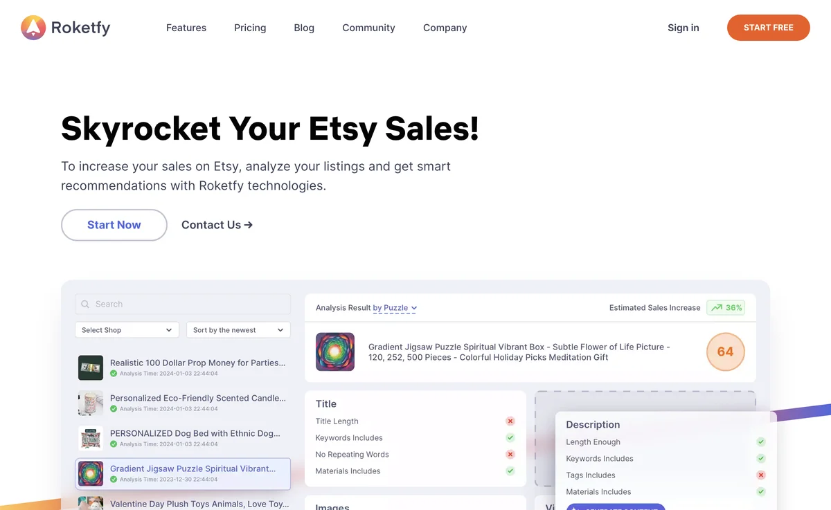 Boost Your Etsy Sales with Roketfy's AI Tools