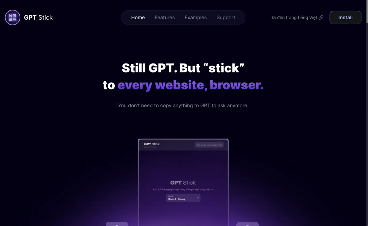 Discover GPT Stick: Your Ultimate Web Companion