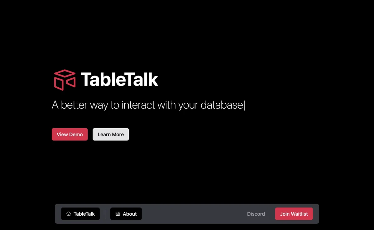 TableTalk: Your AI-Powered Database Assistant