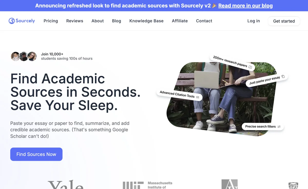 Sourcely: Your AI-Powered Academic Source Finder