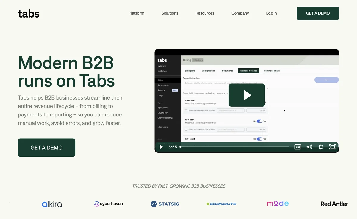 Tabs: AI-Powered Revenue Automation for B2B Businesses