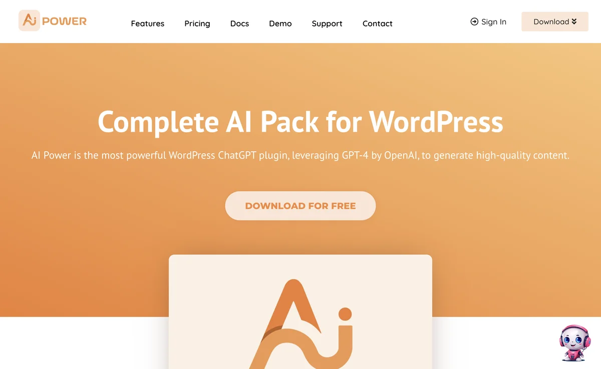 AI Power - 最强大的 WordPress ChatGPT 插件