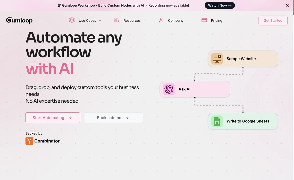 Gumloop: Simplify Your Workflow Automation with AI