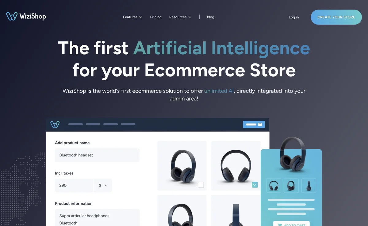 WiziShop: Revolutionizing E-commerce with AI Tools