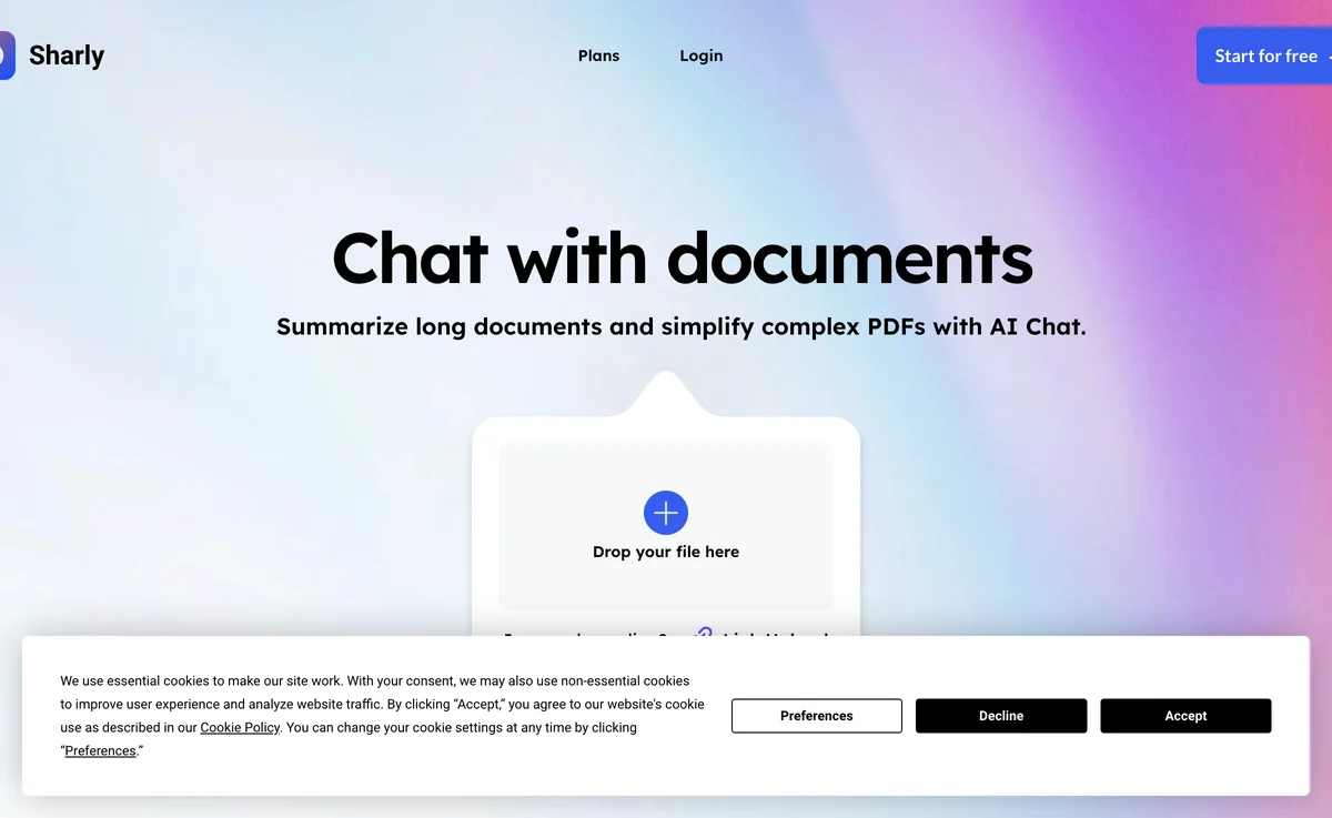 Sharly AI: Chat with Any Document and PDF