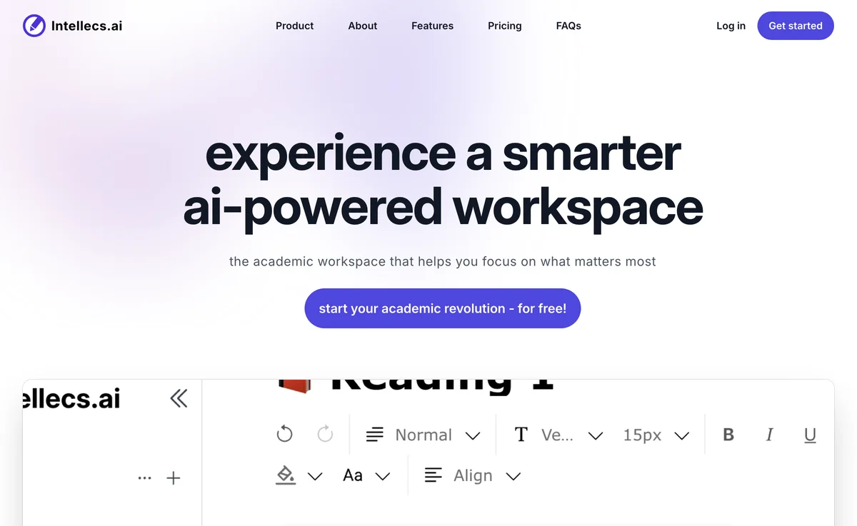 Intellecs.ai: Your AI-Powered Academic Assistant