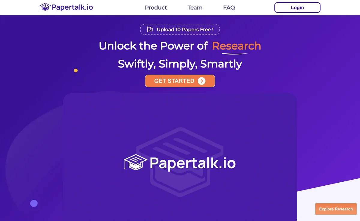 Unlock Research Potential with Papertalk.io - AI-Powered Insights