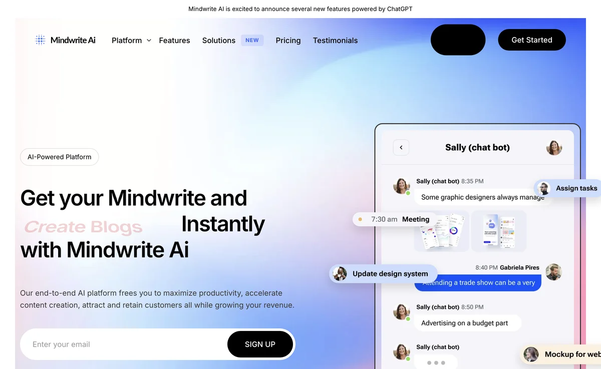 Mindwrite AI: 10x Faster Content Creation with AI Tools