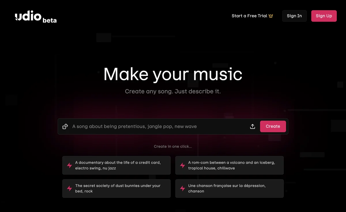 Udio: Create Music Instantly with AI