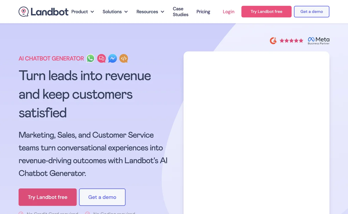 Transform Customer Interactions with Landbot's AI Chatbot Generator