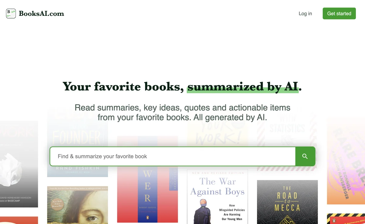 BooksAI.com: Summarize Your Favorite Books with AI