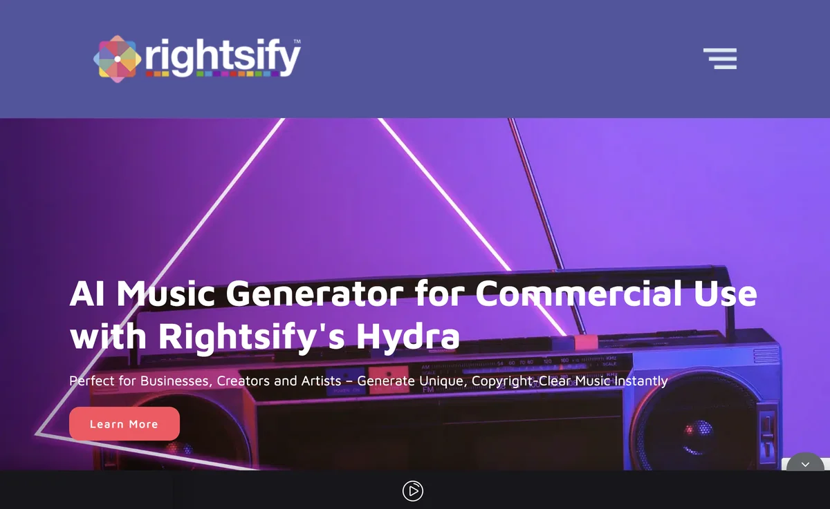 Hydra - Rightsify的AI音乐生成器