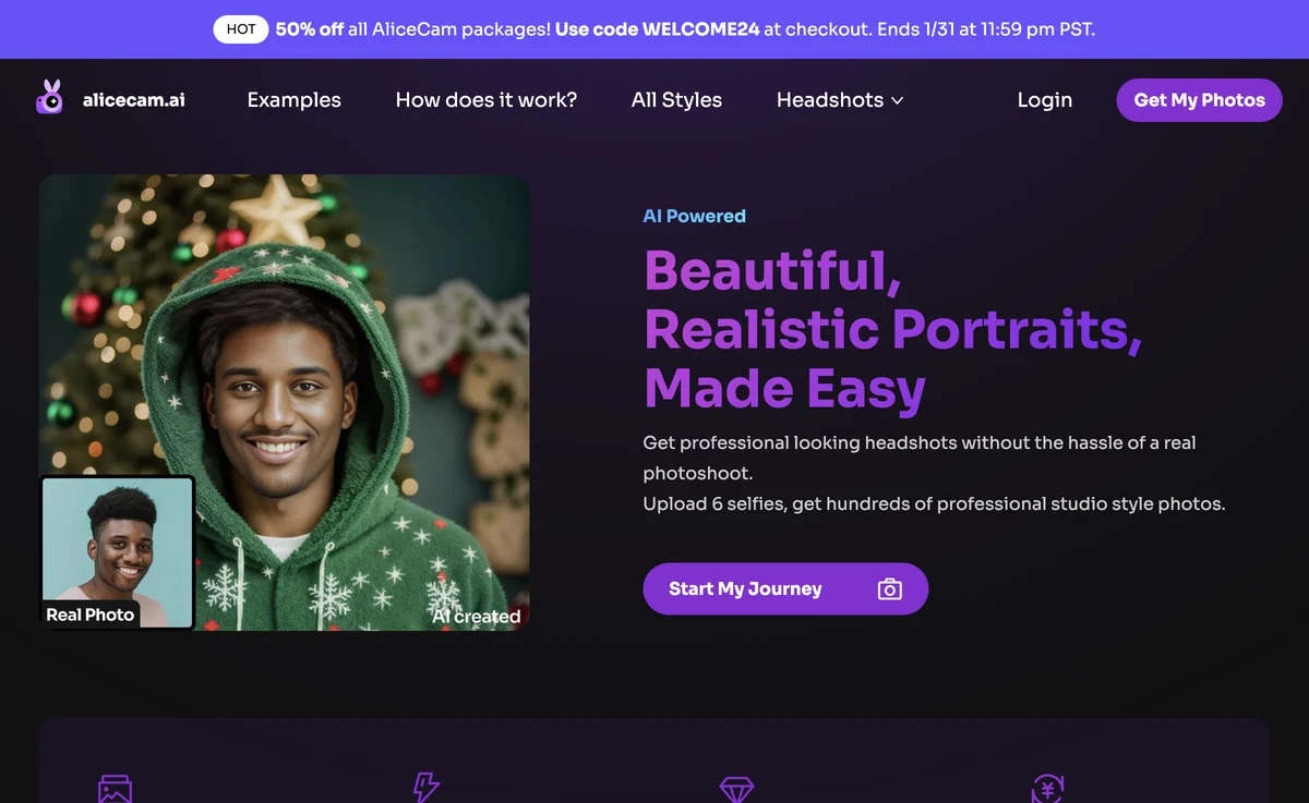 AliceCam: AI Portrait Generator for Stunning Photos