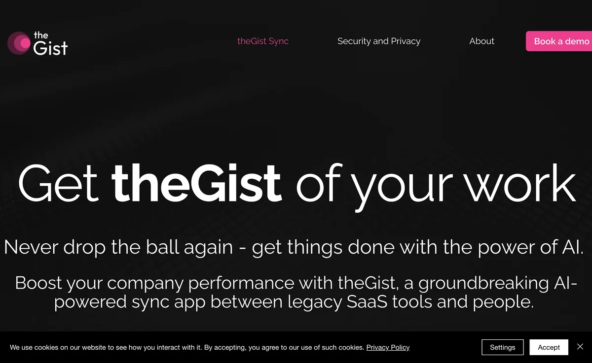 theGist: Supercharge Your Enterprise with AI Syncing