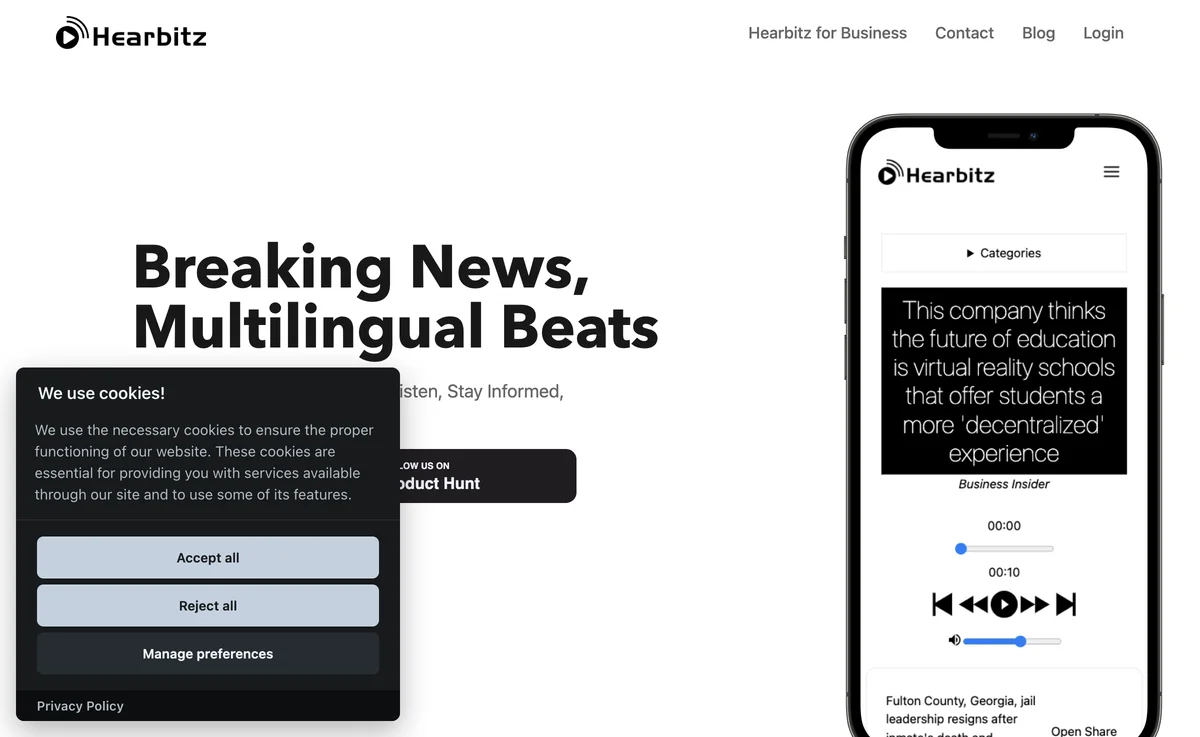 Hearbitz: Your AI-Powered News Companion