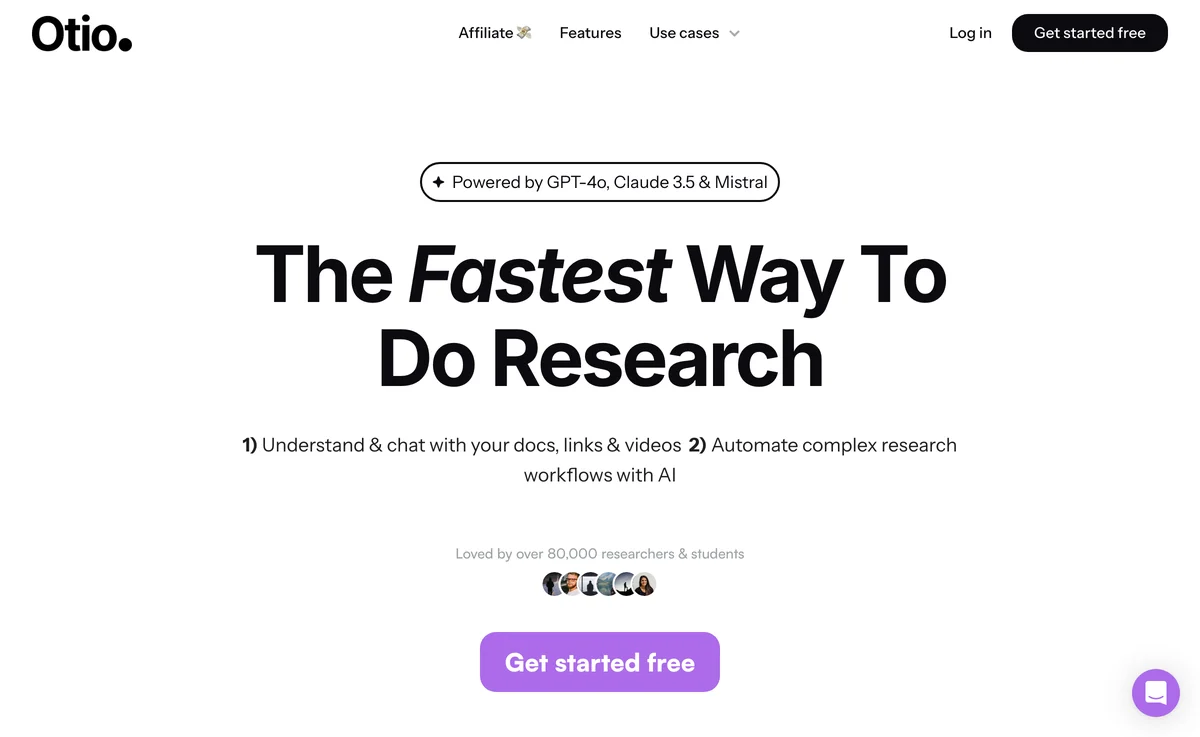 Otio: Your AI Research & Writing Partner