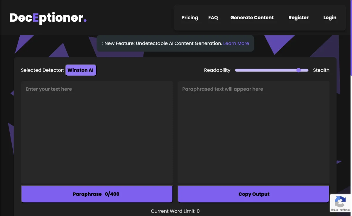 DecEptioner - Bypass AI Detectors Like A Pro