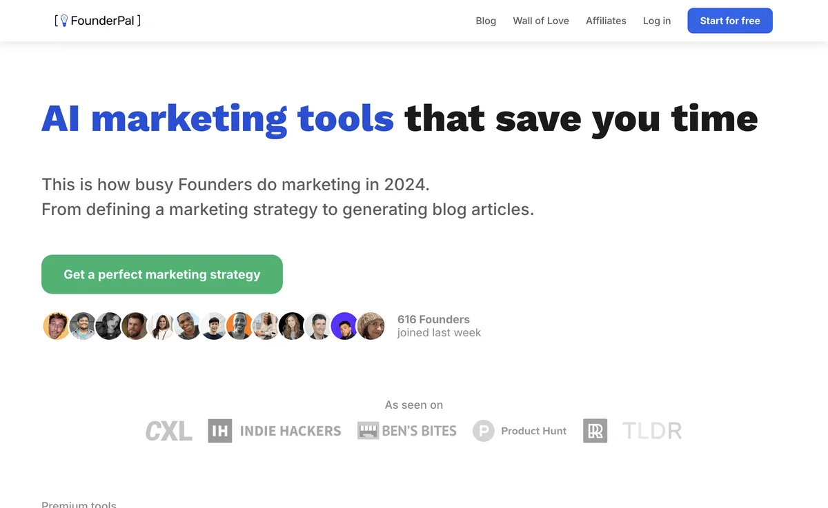 FounderPal: AI Marketing Tools to Save You Time