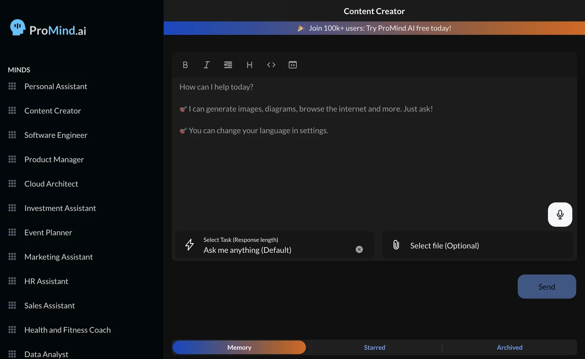 Pro Mind .ai: Your Versatile Personal Assistant