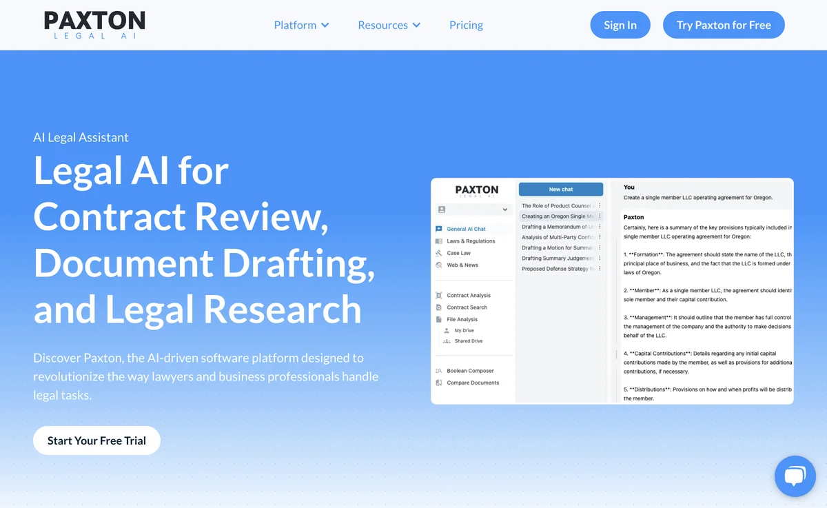 Revolutionize Your Legal Practice with Paxton AI Assistant