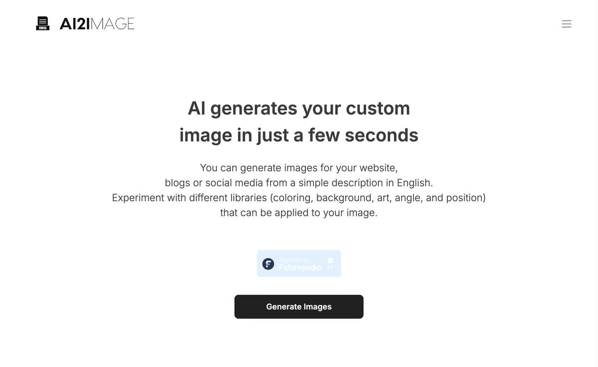 AI2image: Effortless AI Image Generation in Seconds