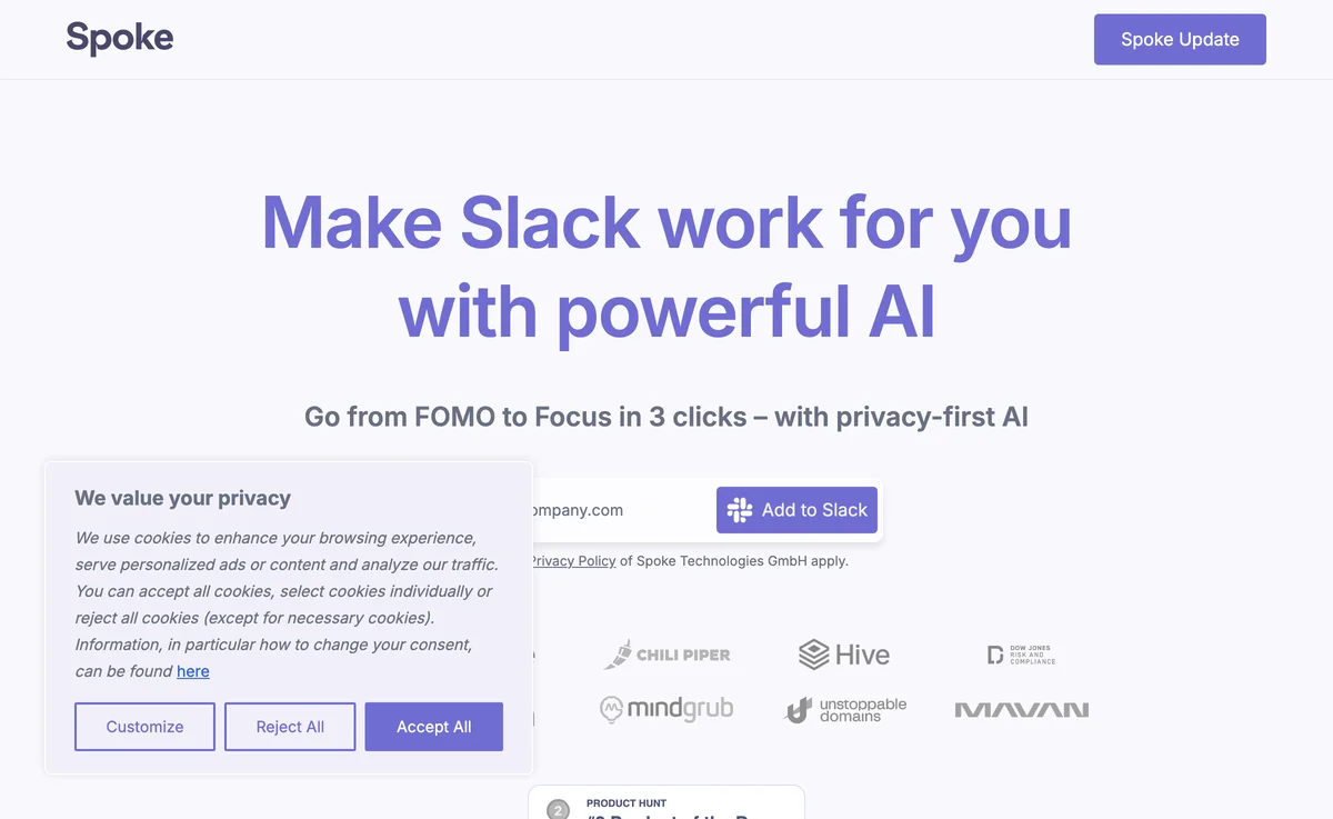 Unlock Productivity with Spoke.ai for Slack