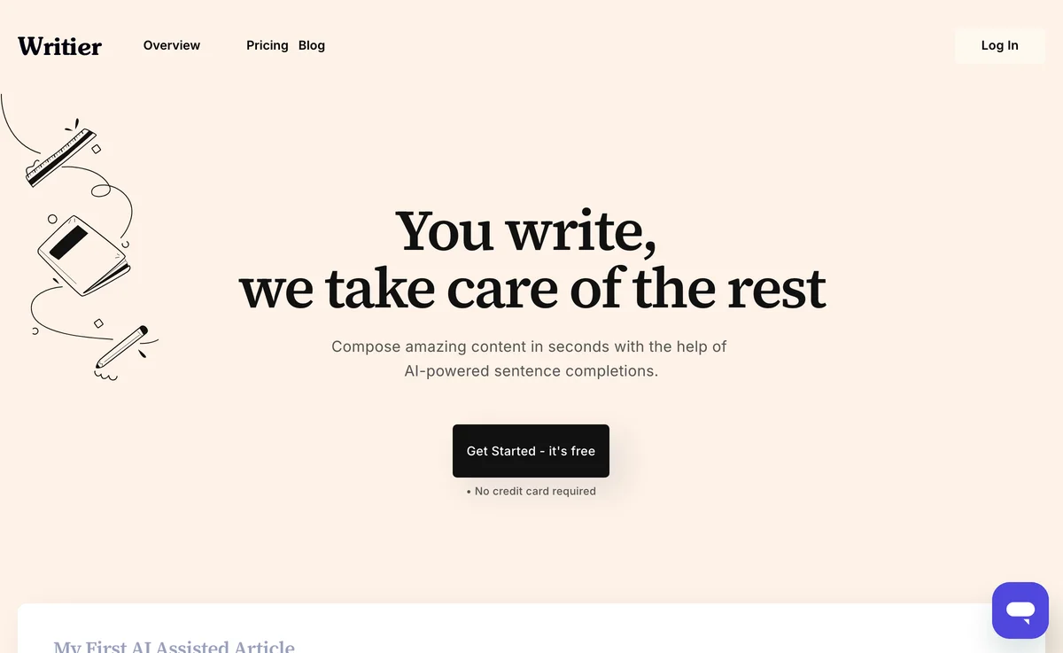 Writier: The Ultimate AI Writing Assistant for Creators