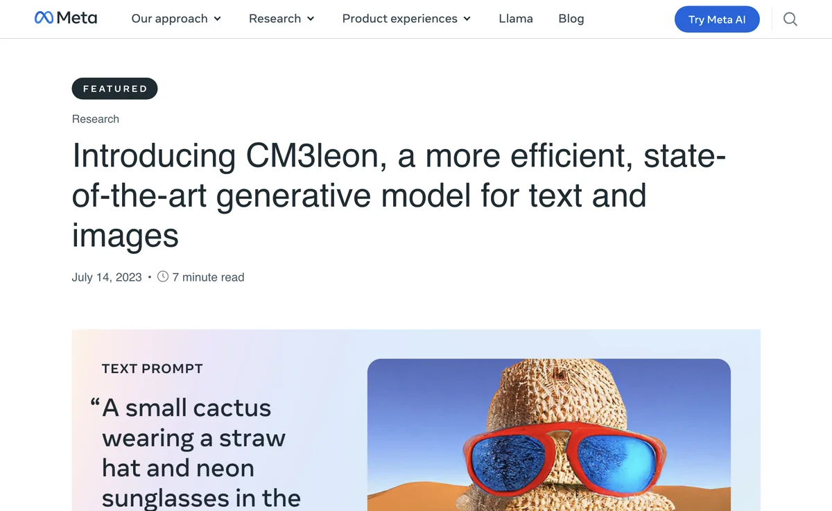 Discover CM3leon: The Future of Text and Image Generation