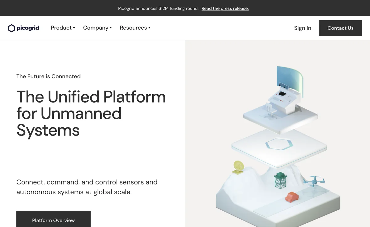 Picogrid - Nền Tảng Kết Nối Hệ Thống Không Người Lái Tối Ưu Hóa Kết Nối