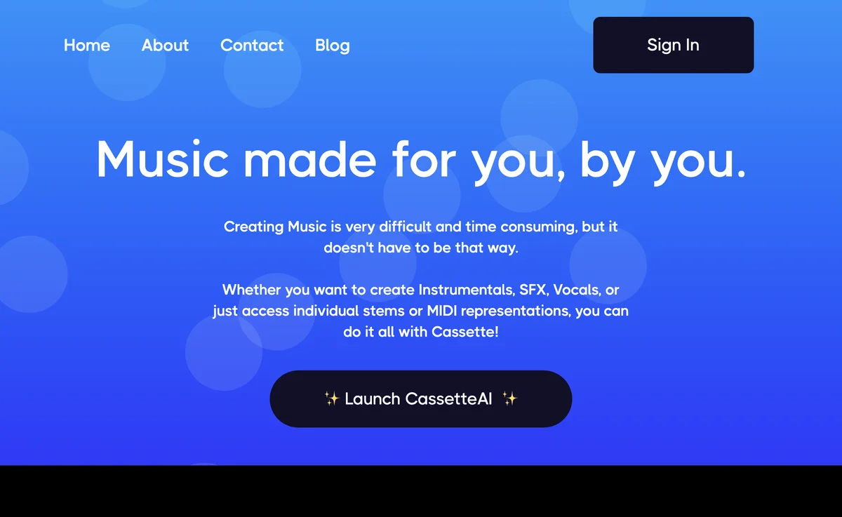 CassetteAI: Revolutionizing Music Creation with AI