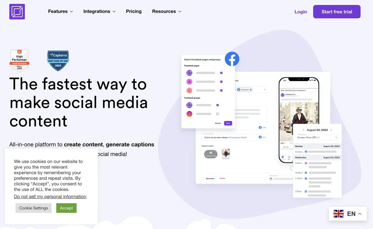 Creasquare: The Ultimate AI Content Solution for Social Media