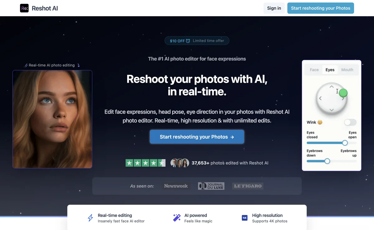 Reshot AI: The Ultimate AI Photo Editor for Stunning Edits